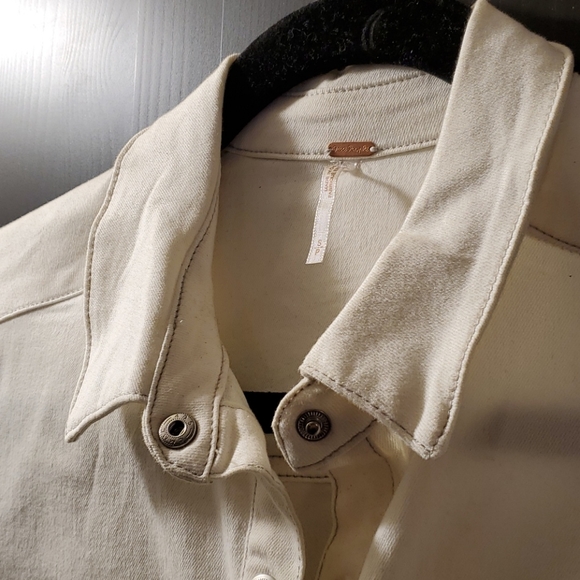 Free People White demin dress - Picture 3 of 12